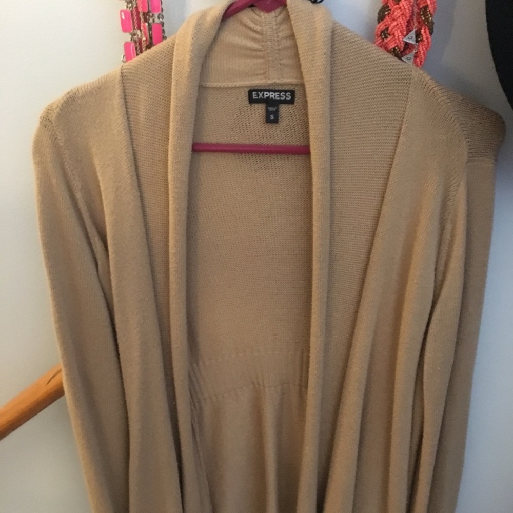 Tan/cashmere cardigan